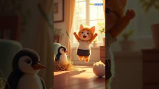 Kitten New Friend #trendingshorts #ai #ytshorts #catcharacter #cutecat #kidsadventure #viralshort