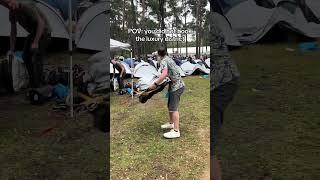 HATE setting up your tent!? ️ #decibeloutdoor  #uptempo #rawstyle #hardstyle  #b2s