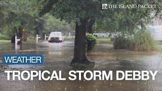 Flooding Caused By Tropical Storm Debby's Rain In Beaufort County SC