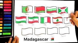 I draw all red white and green country flags ️ #flag