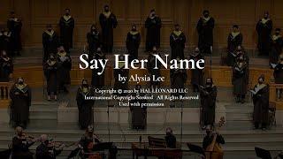 Say Her Name by Alysia Lee