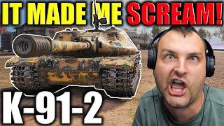 K-91-2: This Tank Made me SCREAM in World of Tanks!!