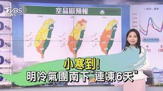 小寒到! 明冷氣團南下「連凍6天」｜早安氣象｜TVBS新聞 20250105  @TVBSNEWS01