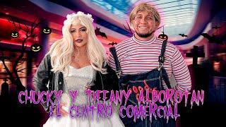 Chucky y Tiffany espantan a todos en el Centro Comercial | Pinky Show ft Vitteri Ponce