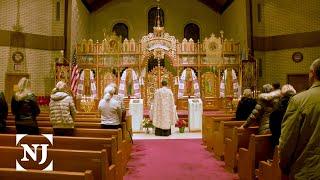 Donations and prayers at Ukrainian Orthodox church, Clifton