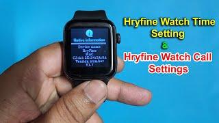 HryFine Smart Watch Time Setting | How To Setup Smart Watch Hryfine Apps 2023 @krunlocker