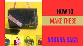 How To Sew A Boxy Structured Ankara Gorgeous Bag |PDF Pattern Included| Downloadable