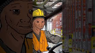 Life of a Warehouse Worker #wojak #warehouse #animation