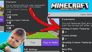 Turn off / on experimental settings | minecraft bedrock || % working || @Decodingmnetwork