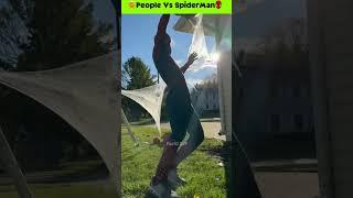 SpiderMan Vs People  @MrBeast @FactOpIndia1 #shorts