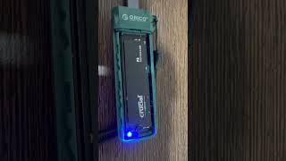 Crucial p3 performance in orico usb c casing #ssd #nvme #benchmark #speedtest
