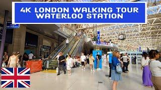 4K London walking Tour: Waterloo Station