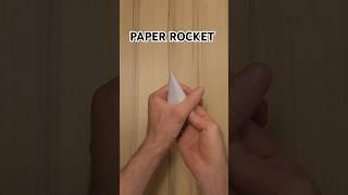 How to make a ROCKET out of paper #paperart #diy