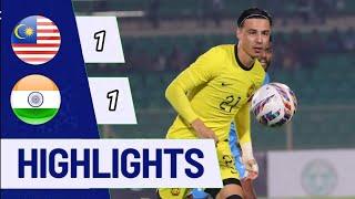 MALAYSIA (1-1) INDIA | RANGKUMAN PERLAWANAN | HIGHLIGHT MALAYSIA VS INDIA 2024