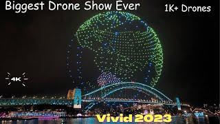 Vivid Sydney Drone Show 2023 | 4K