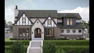 Perfect Tudor Home Plan | 5-6 Bedroom House Design Under 3,000 Sq Ft | Plan 963-00872