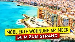 Wohnung in Spanien am Meer + Swimmingpool. 50 m zum Strand | Alegria Immobilien