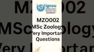 #ignou#ignou_question_paper#msczoology#msczoologynotes#ignouuniversity#exams#important#study#trend