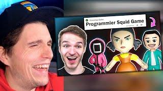 Paluten REAGIERT auf er programmiert ein SQUID Game Videospiel!