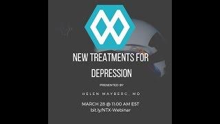 NeuroTechX Webinar#9: New treatments for Depression. Presented by Dr. Helen Mayberg