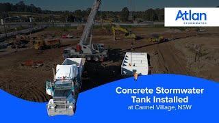 Concrete Stormwater Tank Installed at Carmel Village | Atlan Stormwater