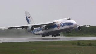 Antonov 124-100 Ruslan - Takeoff & Landing