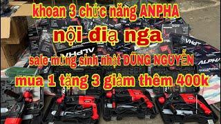  sale máy khoan 3 chức năng ANPHA nội địa nga liên xô mua 1 tặng 3 mừng sinh nhật DŨNG NGUYỄN