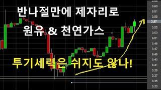 원유& 천연가스 반나절만에 제자리 보일 콜드, 연휴기간 마켓시간