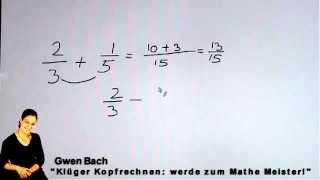 Bruchrechnen Plus und Minus - einfach mit vedischer Mathematik