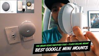 Google Mini Outlet Mount Review - The Mount Genie Backpack and Google Mini Ceiling and Wall Mount