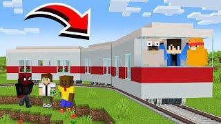 HOGYAN ÉPITS EGY MŰKÖDŐ VONAT HÁZAT A MINECRAFTBAN!