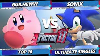 S Factor 11 - Sonix (Sonic) Vs. Guilheww (Kirby) Smash Ultimate - SSBU