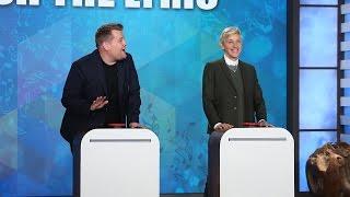 'Finish the Lyric' with Ellen, James Corden & Jesse Tyler Ferguson