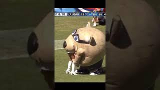 NFL Mascot Eats Cheerleader | #shorts