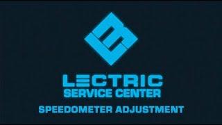 Lectric Service Center | Speedometer adjustment