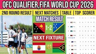 OFC QUALIFIER ,FIFA WORLD CUP 2026 | PNG VS SOLOMON ISLAND | LATEST POINTS TABLE | TAHITI VS VANUATU