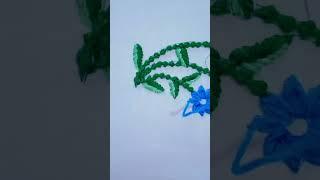 Quick Flower Embroidery for Beginners #shortvideo #shortsvideo #short