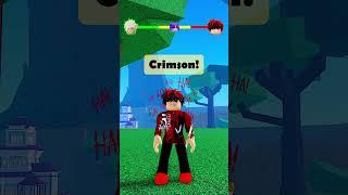 ️ VIOLET CHOOSES BETWEEN SILVER AND CRIMSON IN BLOX FRUITS! (CRAZY END ) #shorts