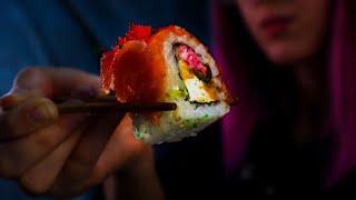 АСМР ИТИНГ - Суши, Роллы, Мукбенг / ASMR Eating Mukbang Sushi Rolls