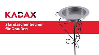 KADAX Standaschenbecher für Draußen