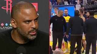 Rockets HC Ime Udoka on his Exchange with Steph Curry, Postgame Interview