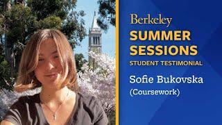 Berkeley Summer Sessions Student Testimonial: Sofie Bukovska – Coursework