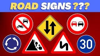 Guess the Road Signs | Traffic Signs | QUIZVITS