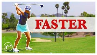 Golf Speed Drills - JUST SWING FASTER!