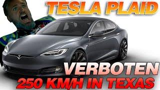 Ist er wirklich so schnell? 1000 PS TESLA PLAID vmax 250 km/h Streetrace in Texas Reaction