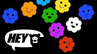 Hey Bear Sensory - Popcorn - Fun Video with songs  - High Contrast Animation