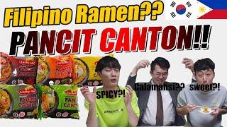 Filipino Ramen - Pancit Canton | Korean React to Filipino Noodles (ENG SUB) Mukbang