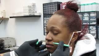 Nostril / nose screw piercing INSTRUCTIONAL how to pierce properly