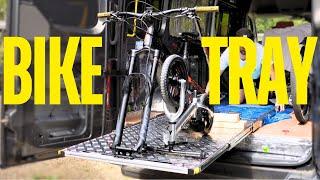 CUSTOM DIY SLIDE OUT MTB BIKE RACK #VANLIFE | Self Build Campervan Conversion