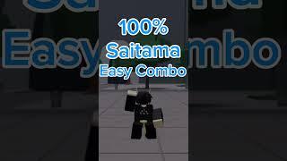 Easy,100%,Saitama Combo ‍|  #tsb #roblox #bloxfruits #robloxanimation #robux #robloxtsb #kj